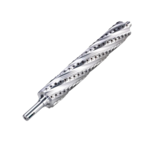 Xylent helical planer shaft