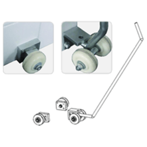 Wheel and handle displacement system