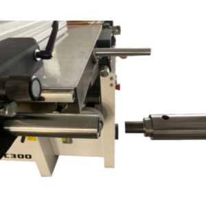 Screw-on tubular saw line support